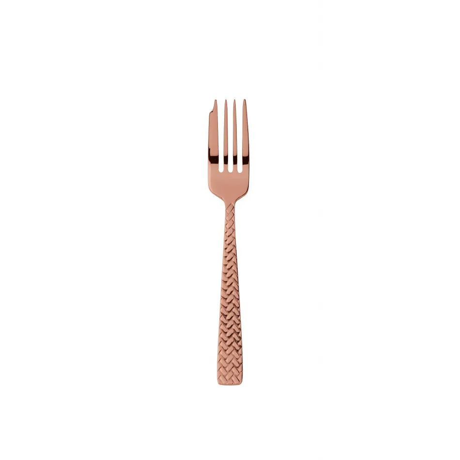Cortina Copper Cake Fork 5 7/8 In 18/10 Stainless Steel Pvd Mirror