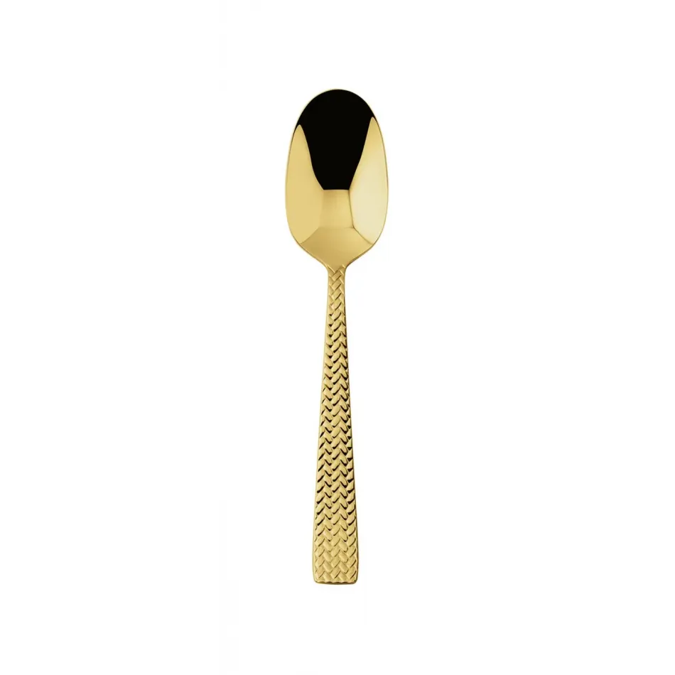 Cortina Gold Dessert Spoon 7 1/8 In 18/10 Stainless Steel Pvd Mirror