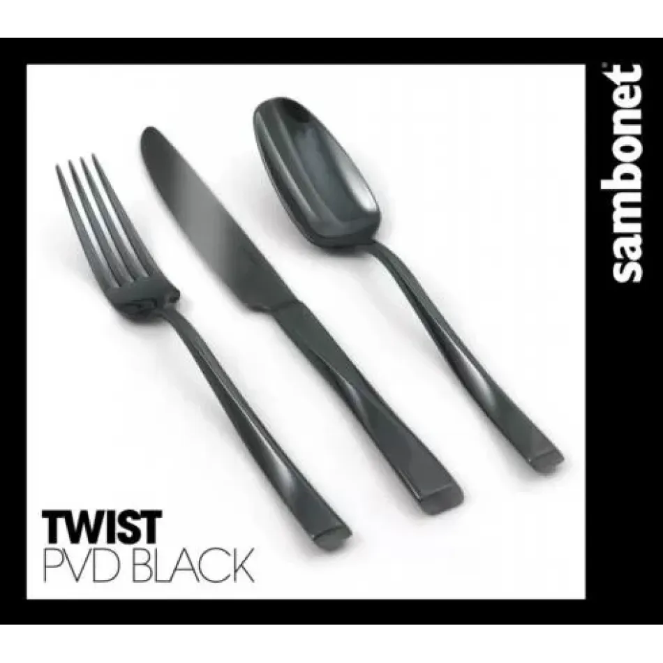 Twist Pvd Black Soup Ladle 10 3/4 In 18/10 Stainless Steel Pvd Mirror