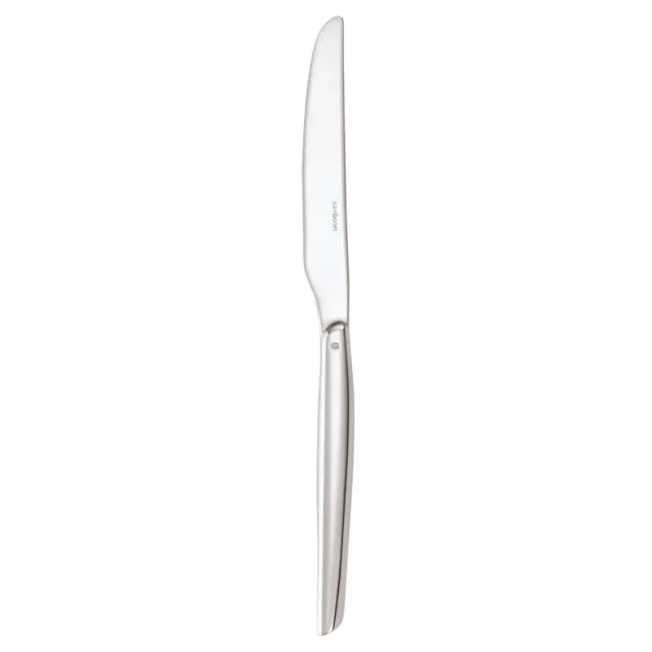 H-Art Silverplated Dessert Knife, Solid Handle 8 7/8 In On 18/10 Stainless Steel