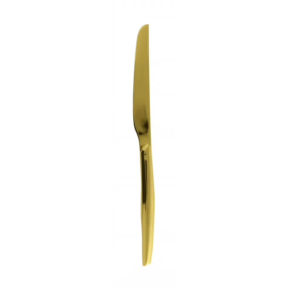 H-Art Pvd Gold Dessert Knife, Solid Handle 8 7/8 In 18/10 Stainless Steel Pvd Mirror