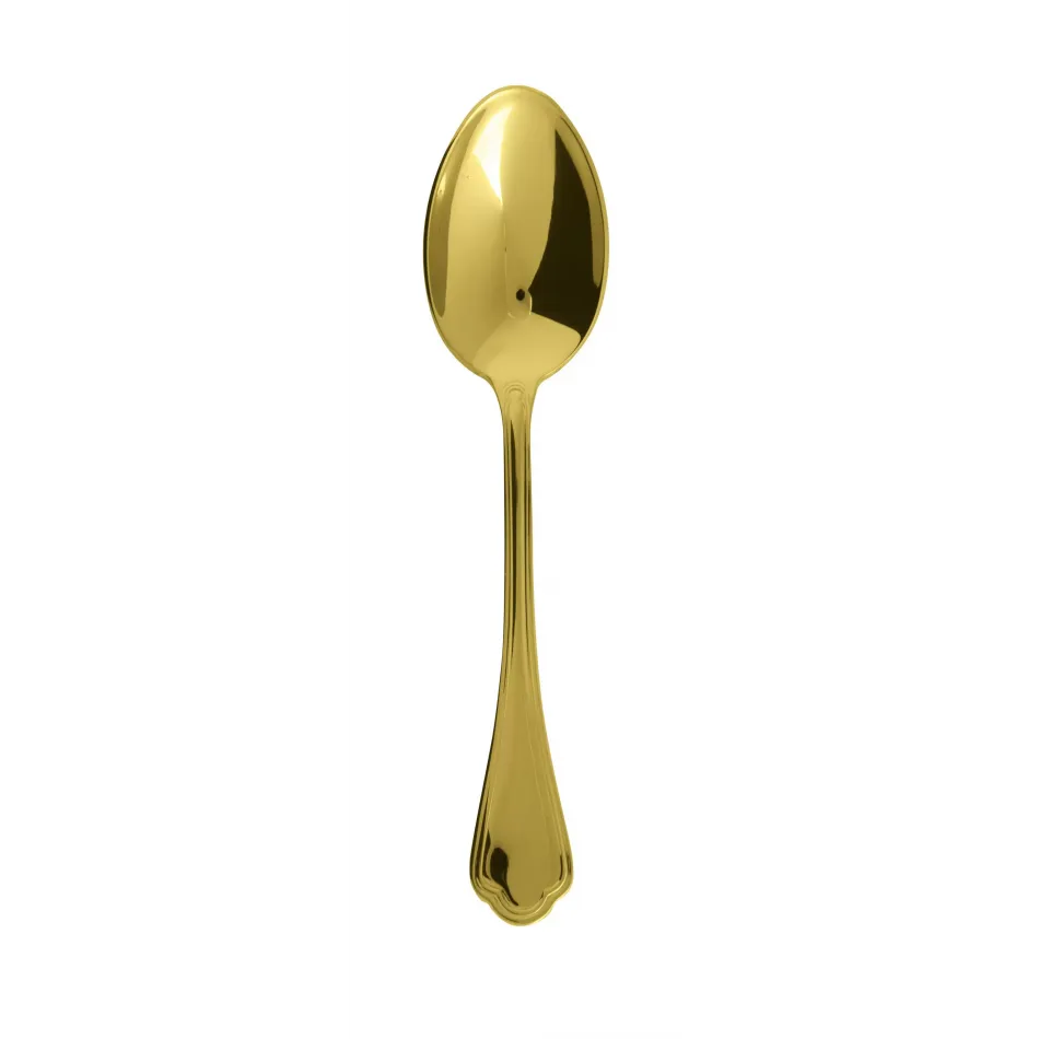 Filet Toiras Pvd Gold Dessert Spoon 7 1/4 In 18/10 Stainless Steel Pvd Mirror