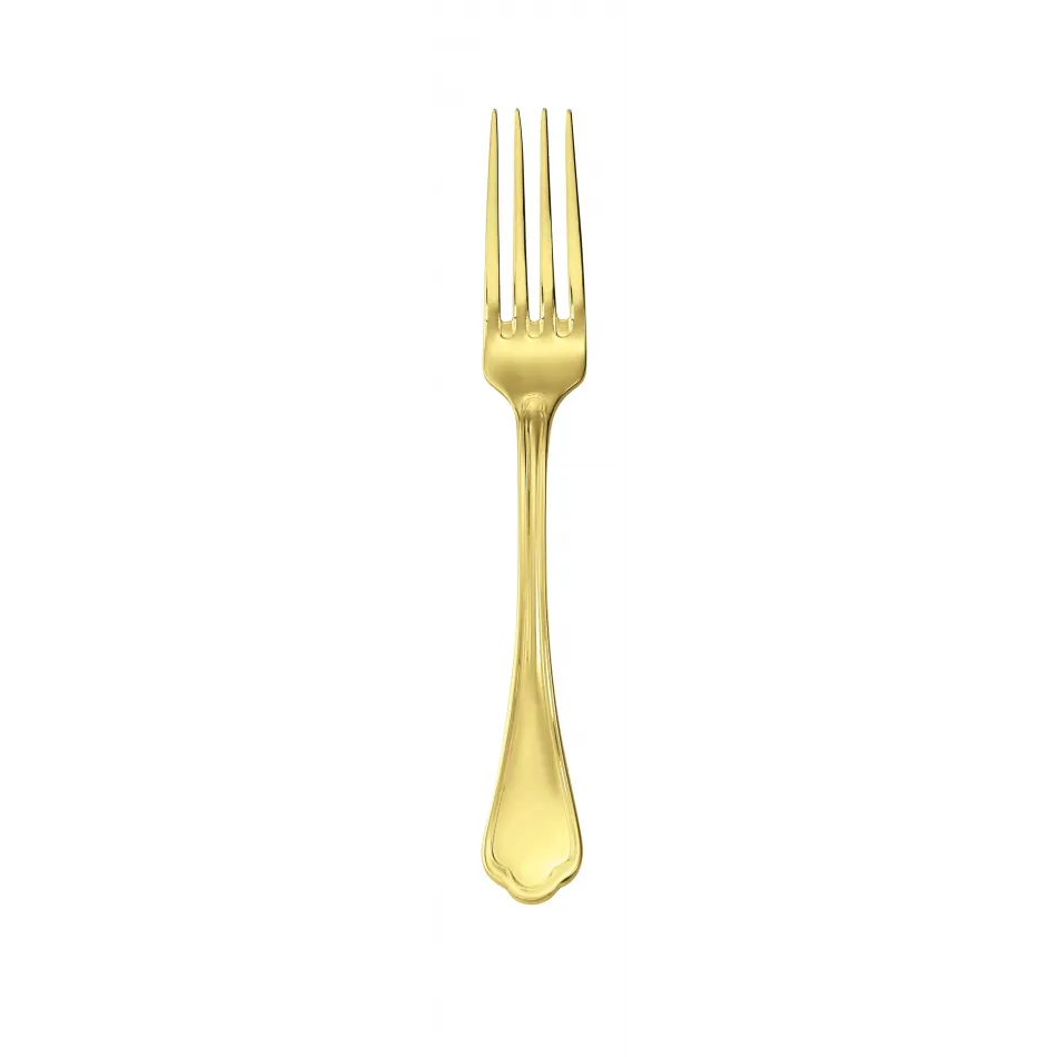 Filet Toiras Pvd Gold Dessert Fork 7 1/4 In 18/10 Stainless Steel Pvd Mirror