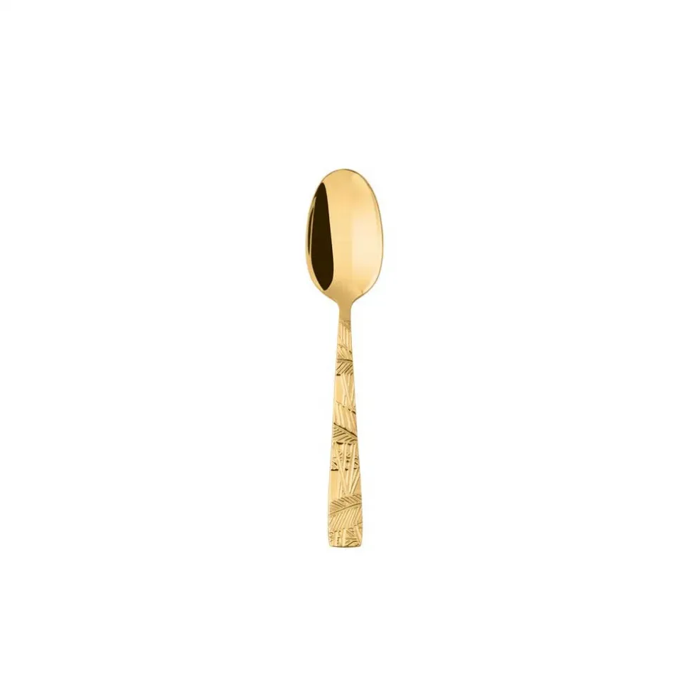 Jungle Pvd Gold Mocha Spoon 4 1/4 In 18/10 Stainless Steel Pvd Gold