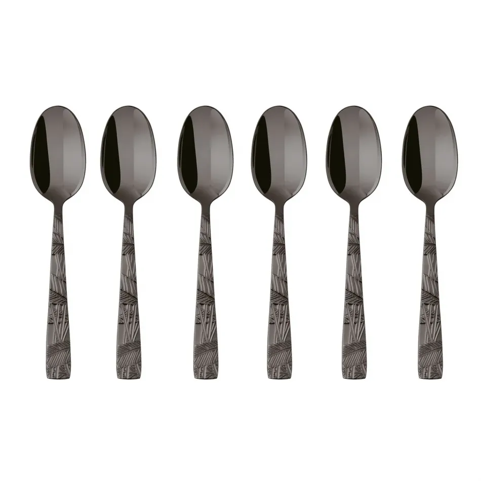 Jungle Mirror PVD 2Black Espresso Spoon Set of 6