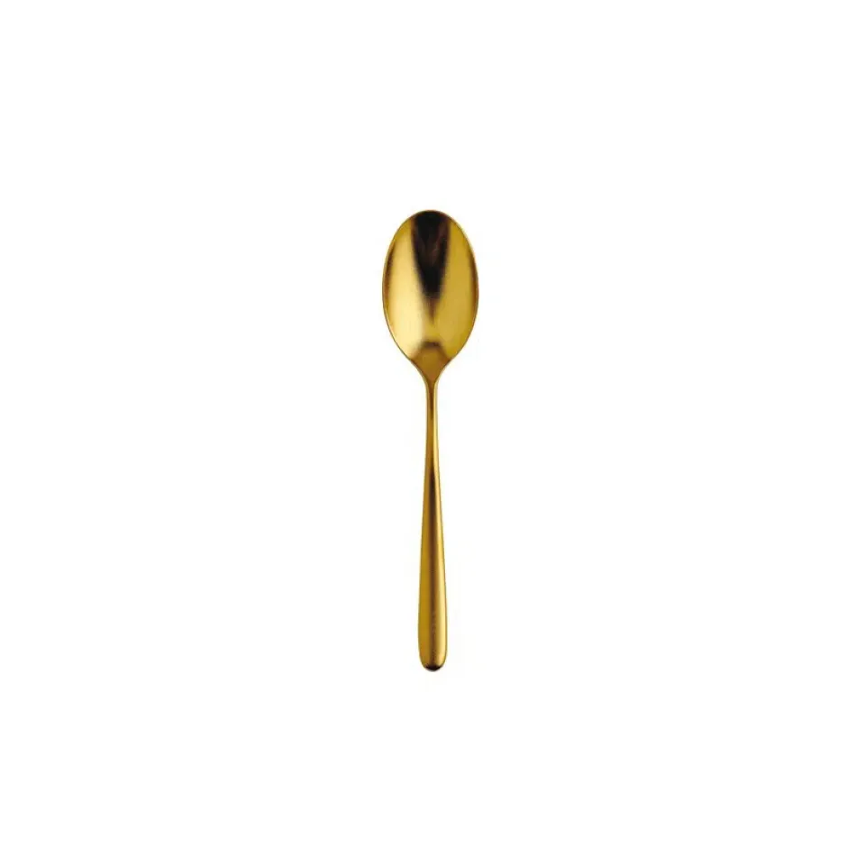 Hannah Diamond Pvd Red Gold Mocha Spoon 4 1/2 in Diamond Pvd Red Gold