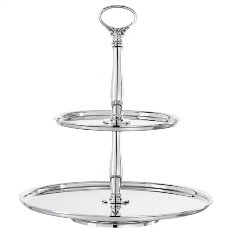 Contour Pastry Stand Round 11 Silverplated