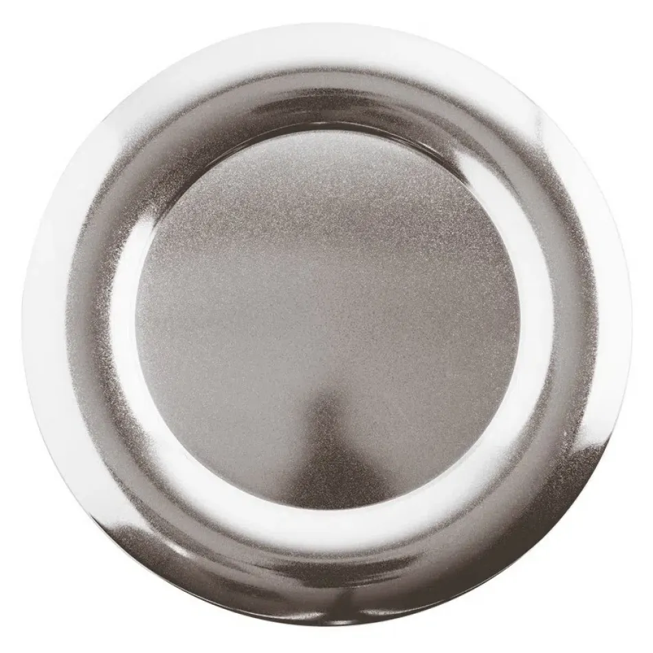 Sphera Show Plate Round 12 5/8 Diamond Stainless Steel