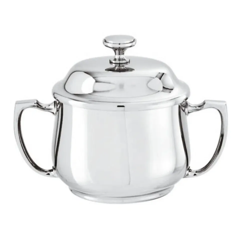 Elite Sugar Bowl W/Handles And Cover 5 7/8X3 3/8 Silverplated