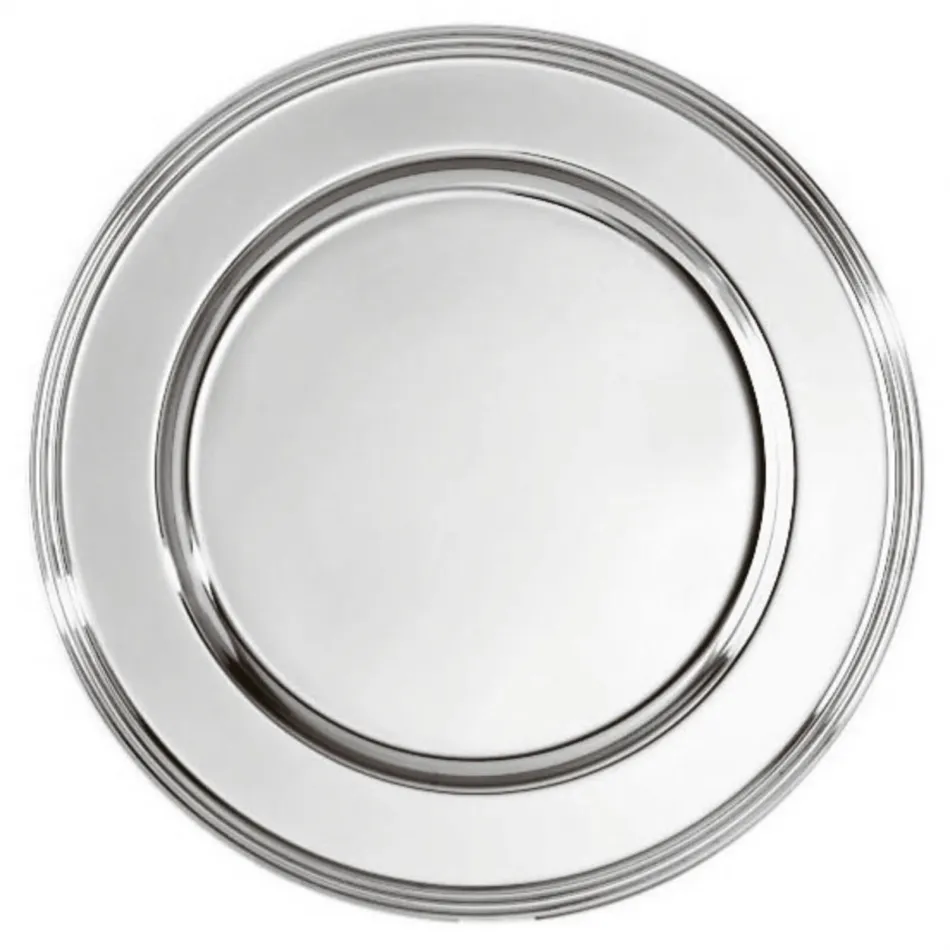 Avenue Show Plate Round 12 1/4 Silverplated