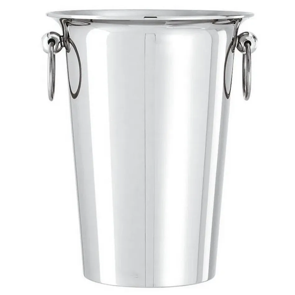 Elite White Wine Cooler Round 7 7/8 Silverplated