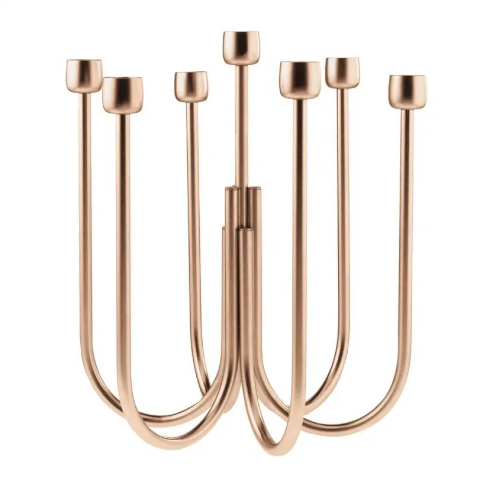 Kyma Candelabra 7 Candles Round 9 7/8 Pvd Rum