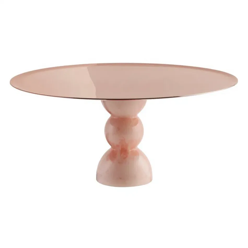 Madame Footed Stand 5 1/2 In 11 3/4 In H Pvd Rum/Pink Resin