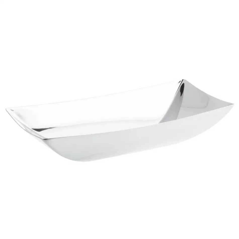 Linea Q Bread Basket 11 3/4X4 3/4 Silverplated