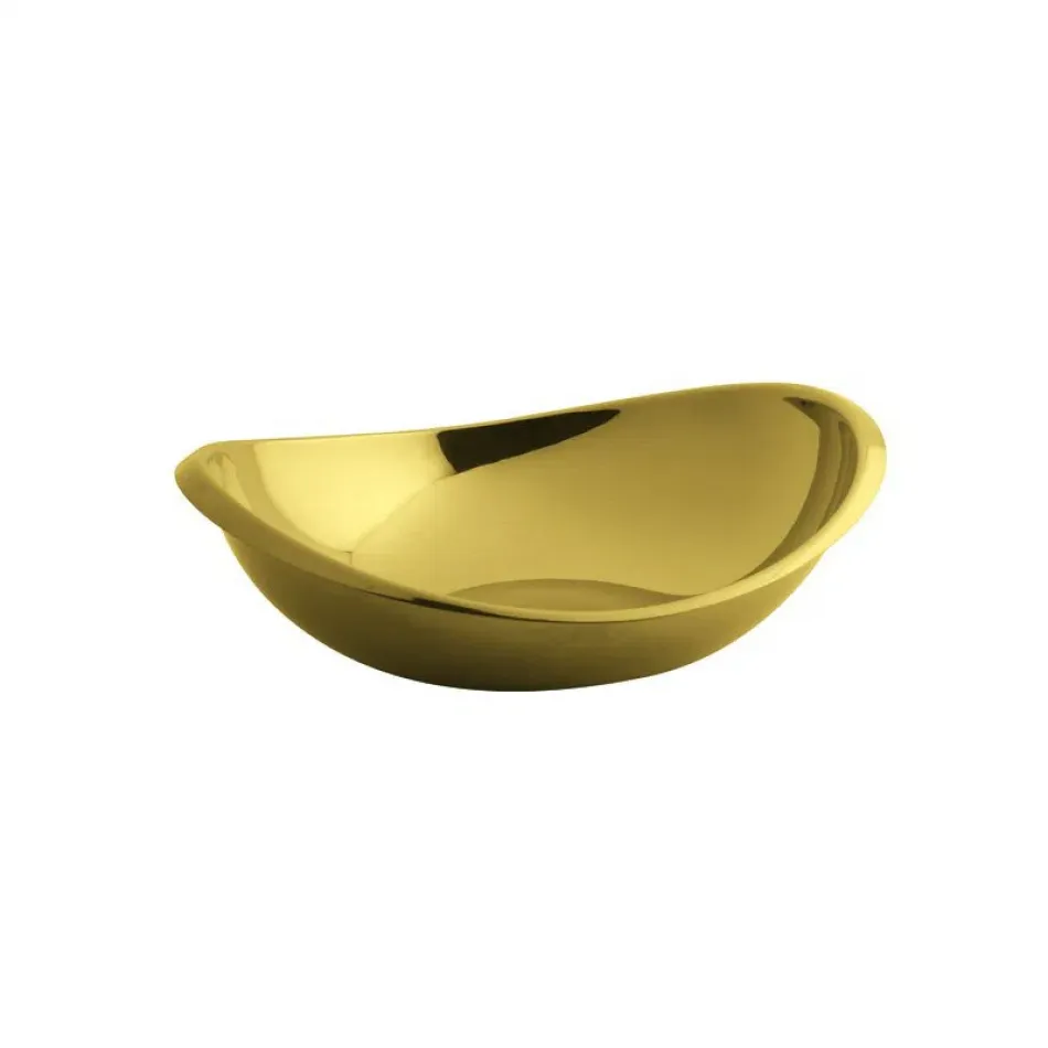 Twist Oval Bowl 5 1/2 X 4 3/4 In Pvd Gold