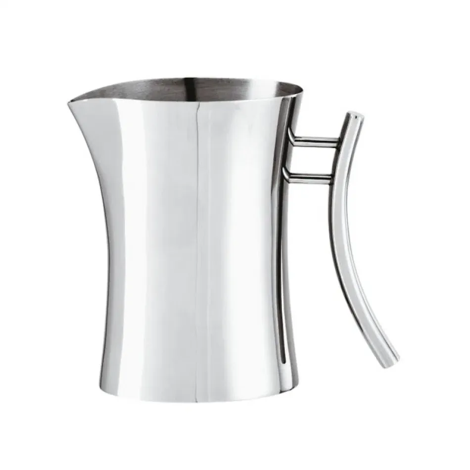 Bamboo Milk Pot 3 1/8X6 1/4 Silverplated