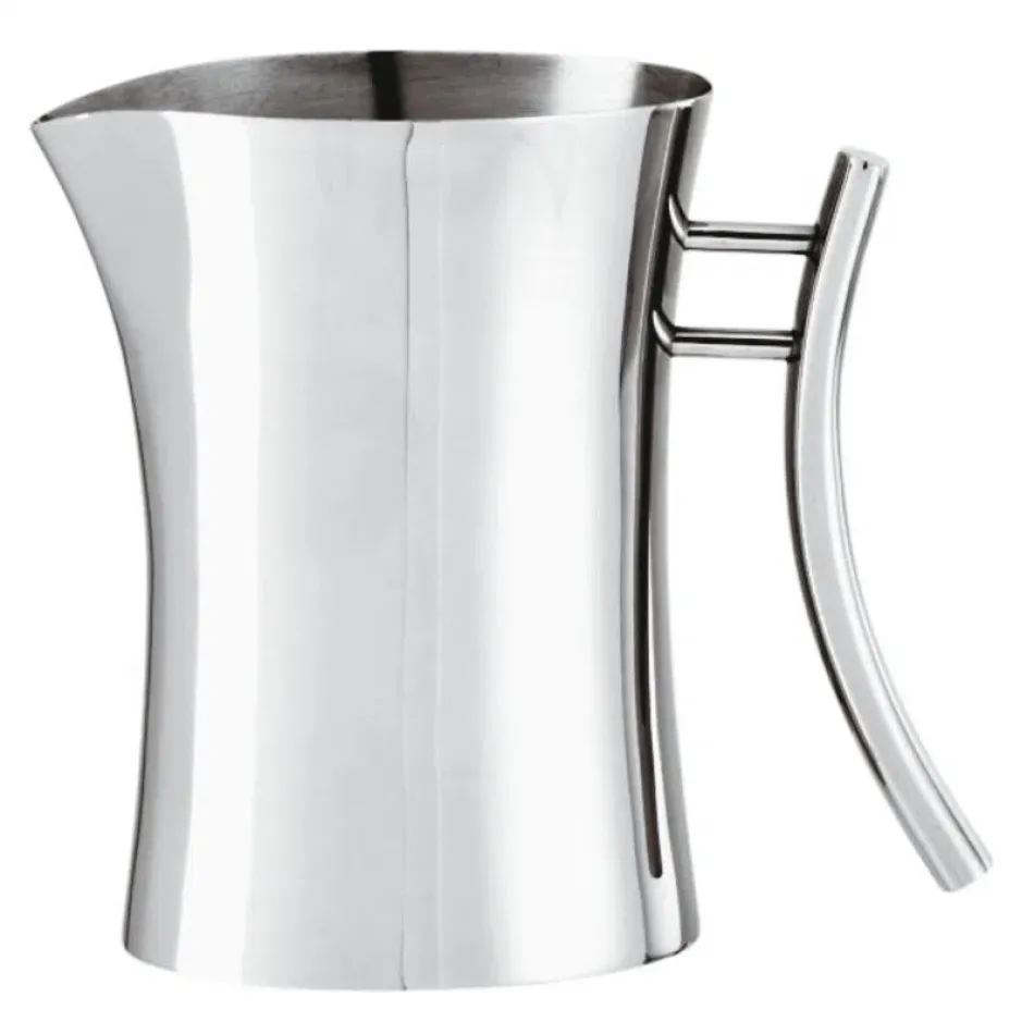 Bamboo Milk Pot 3 3/8X7 1/4 Silverplated