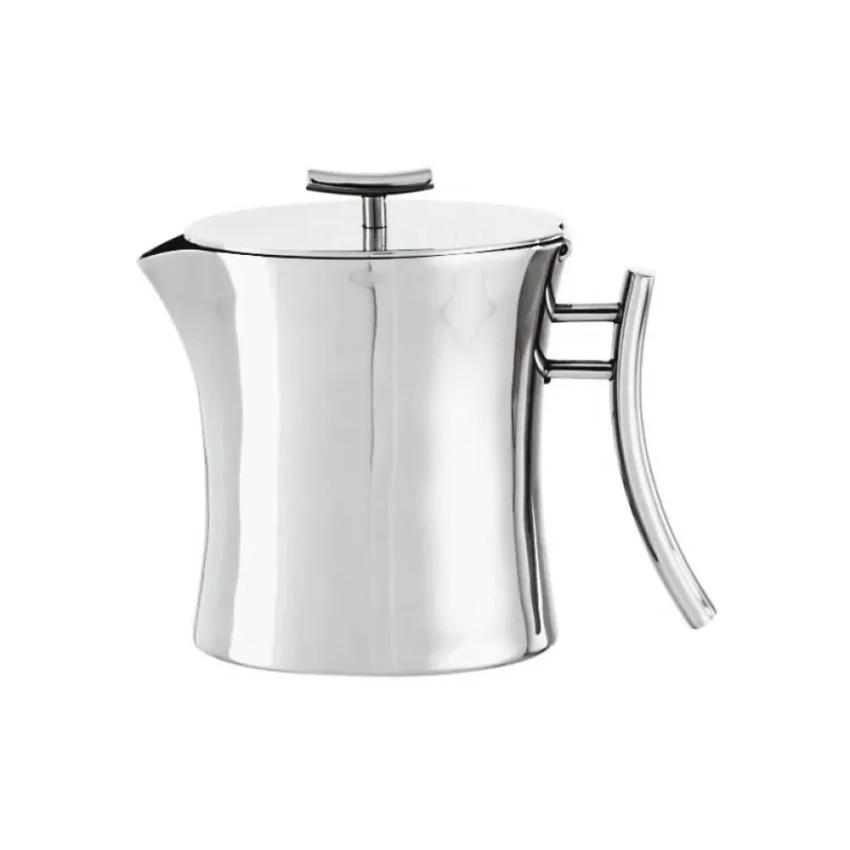 Bamboo Tea Pot 2 1/2X4 3/8 Silverplated