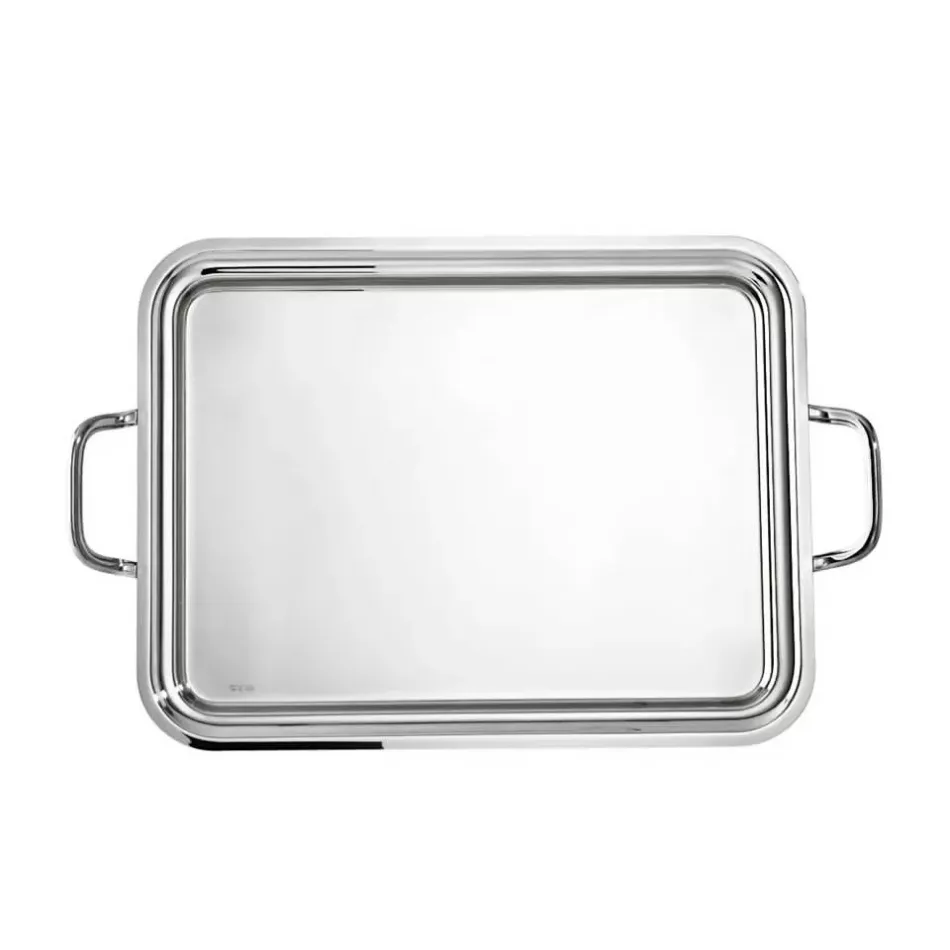 Elite Rectangular Tray With Handles 19 5/8 X 15 in 18/10 Stainless Steel