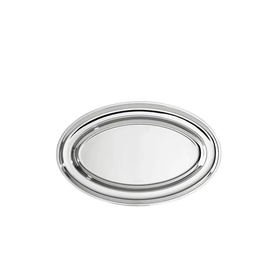 Elite Oval Meat Tray 13 3/4 X 8 5/8 in 18/10 Stainless Steel