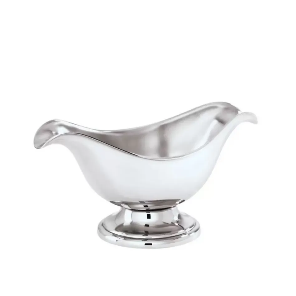 Elite Oval Sauce Boat 6 1/2X3 3/8 5 1/8 Oz. 18/10 Stainless Steel
