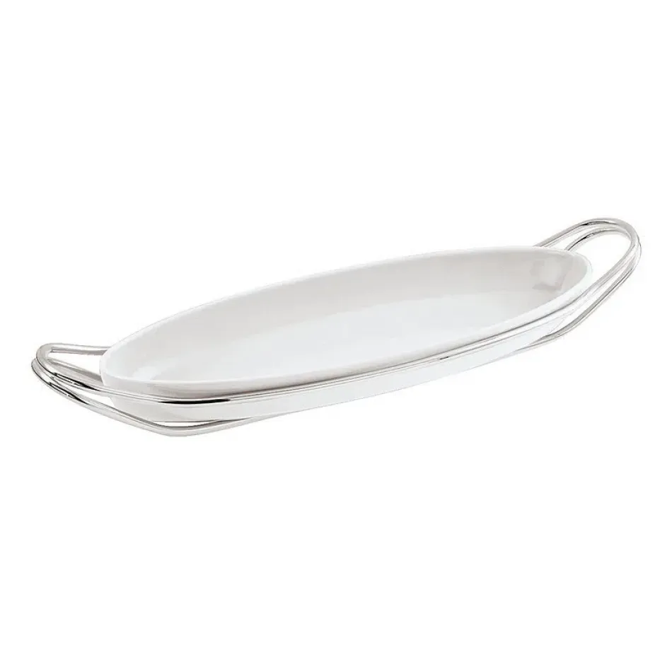 New Living Fish Tray Dish Set 25 5/8X9 7/8 Mirror Stainless Steel