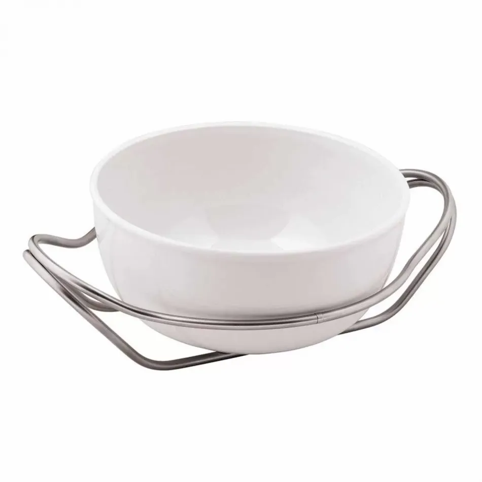 New Living Round Spaghetti Dish Set Round 10 5/8 Antico Stainless Steel