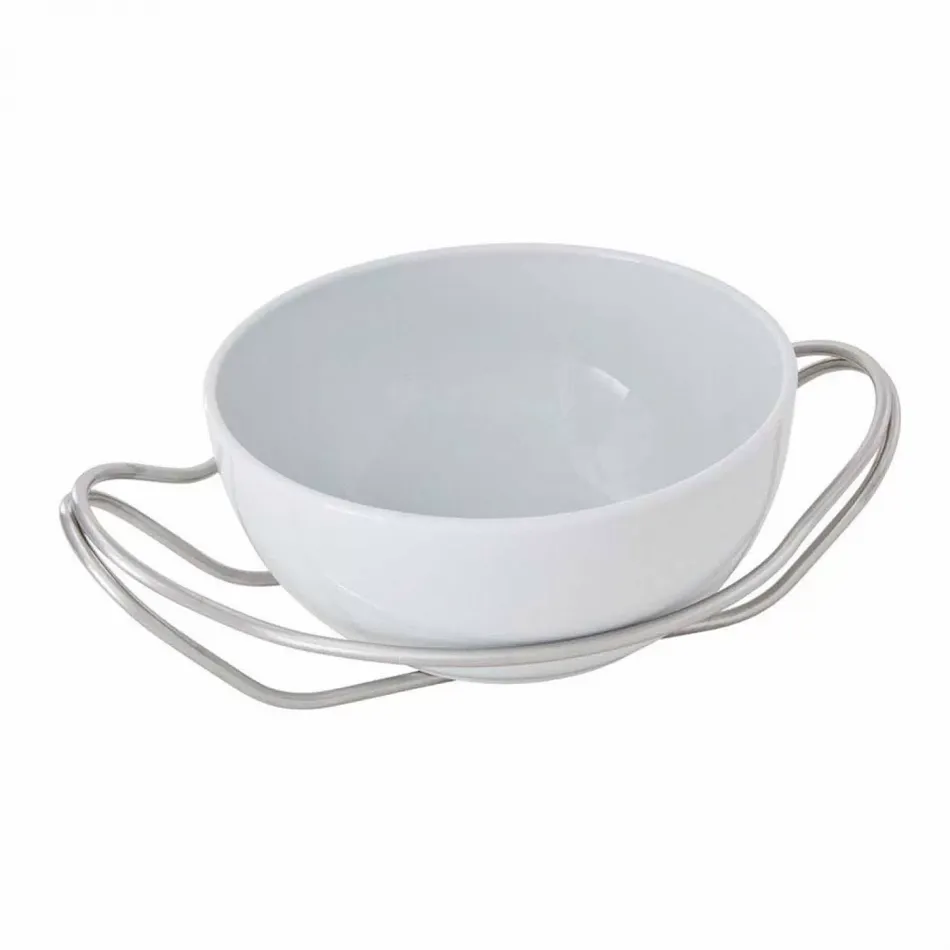 New Living Round Spaghetti Dish Set Round 10 5/8 Hi Tech Stainless Steel