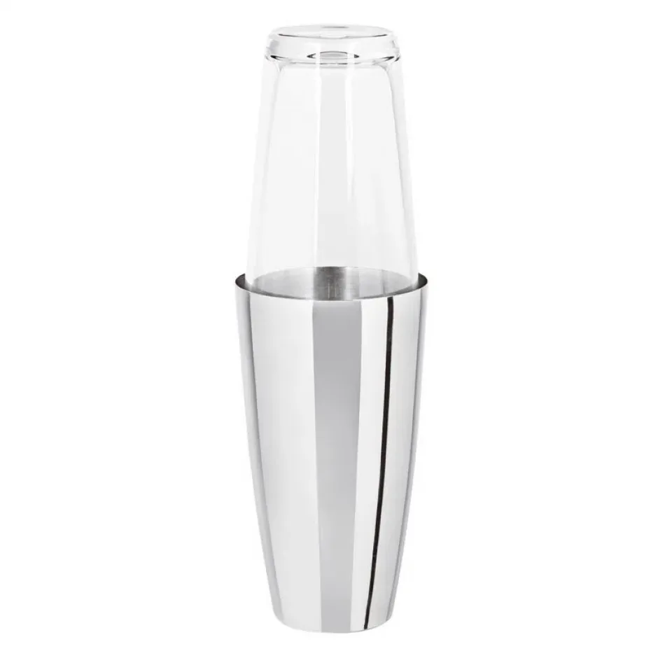 Sphera Boston Shaker W/Glass Round 3 1/2 18/10 Stainless Steel