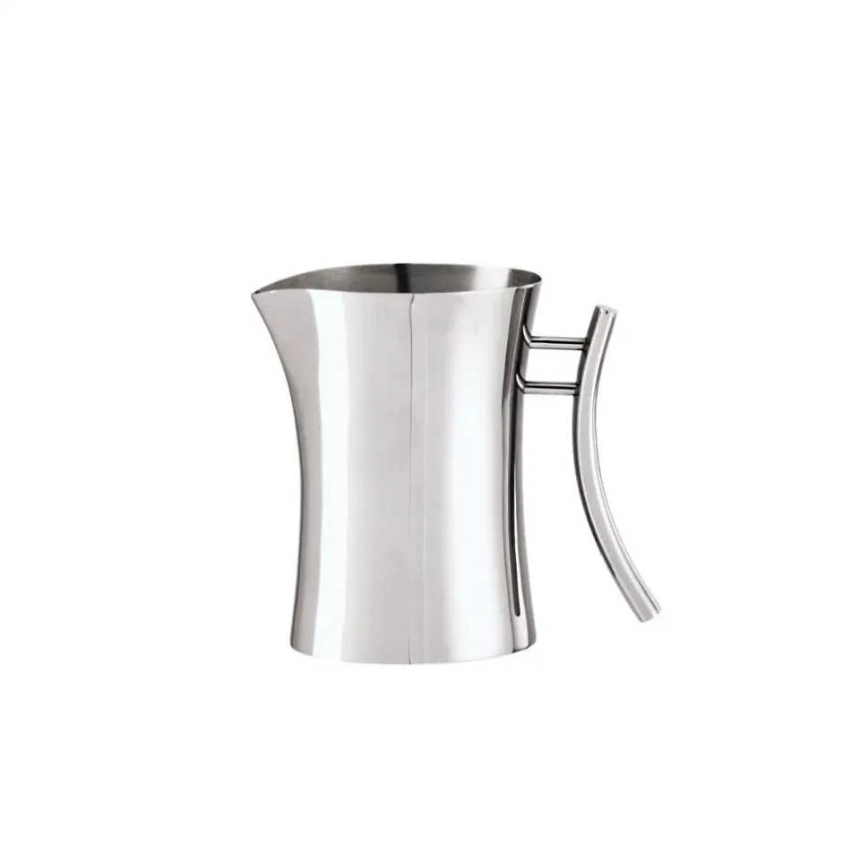 Bamboo Milk Pot 3 3/8X7 1/4 24 3/8 Oz. 18/10 Stainless Steel