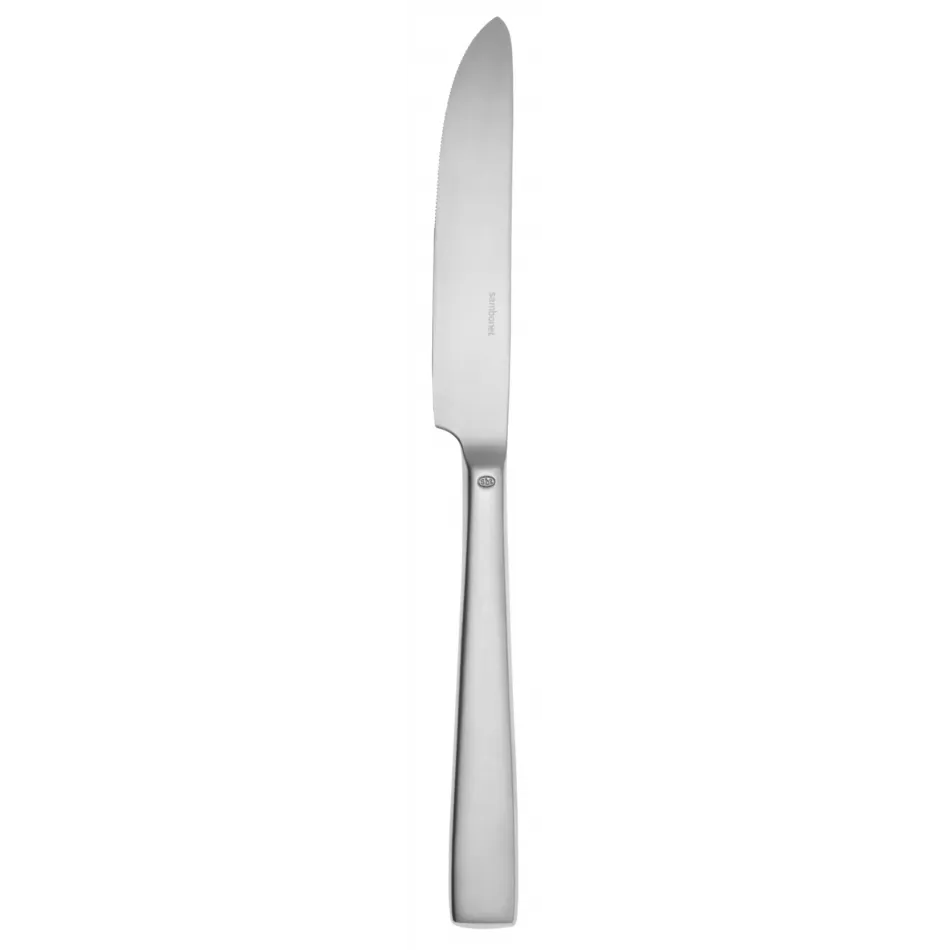 Flat Antico Table Knife Solid Handle 9 5/16 In 18/10 Stainless Steel Antico Finishing (Special Order)