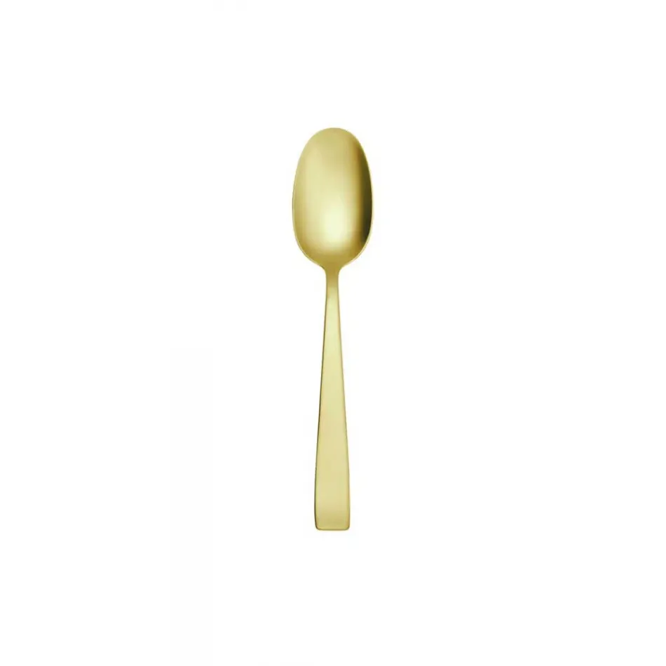 Flat Antico Gold Tea/Coffee Spoon 5 7/16 In 18/10 Stainless Steel Antico Pvd Finishing (Special Order)