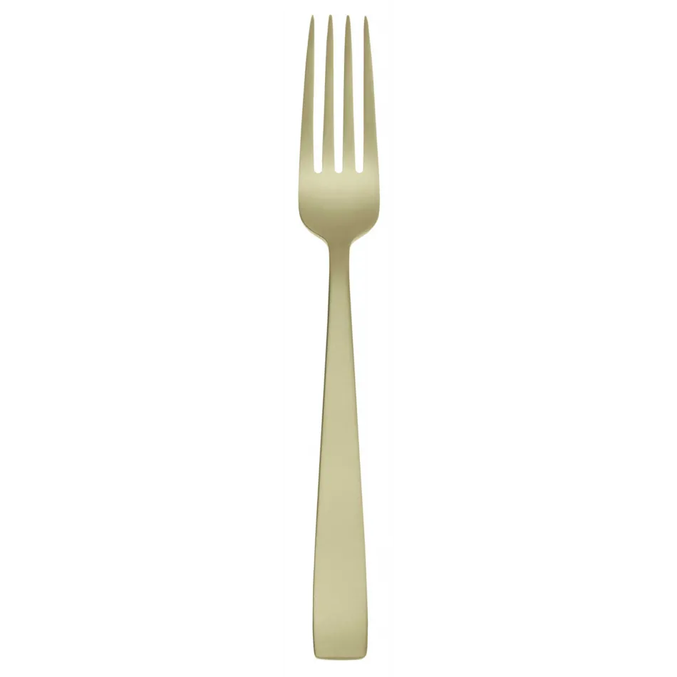 Flat Antico Champagne Serving Fork 9 5/8 In 18/10 Stainless Steel Antico Pvd Finishing (Special Order)