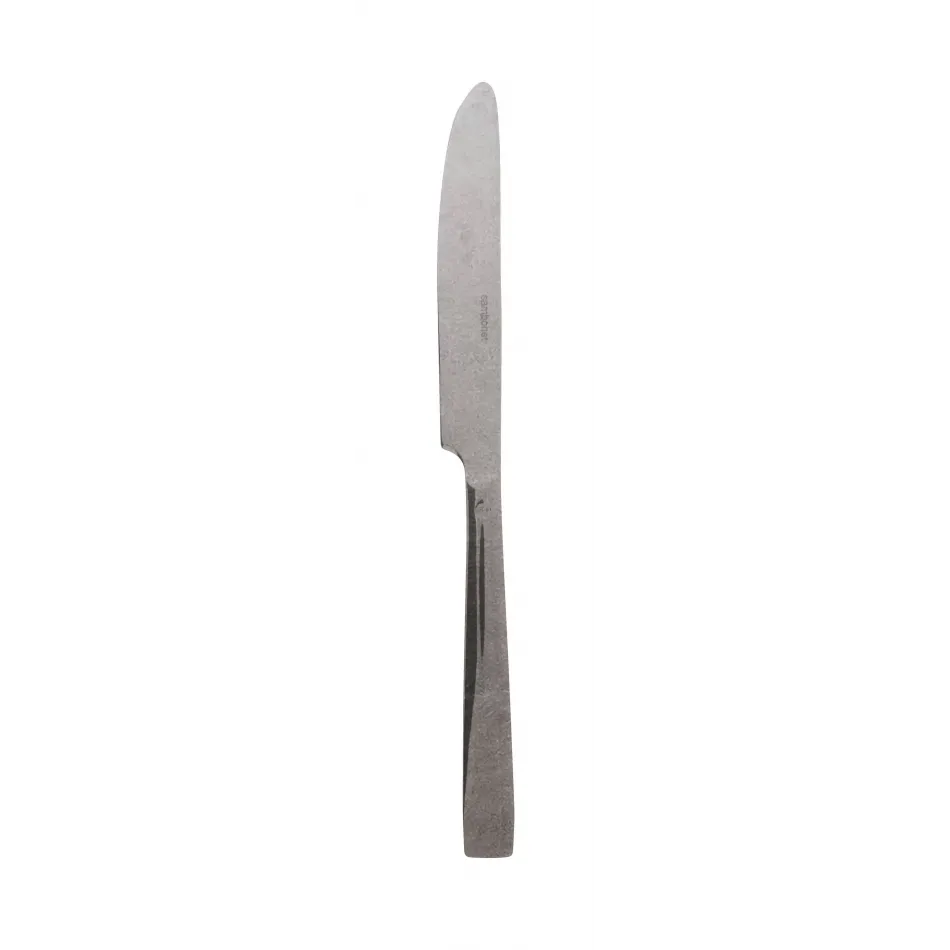 Flat Vintage Inox Dessert Knife, Solid Handle 8 3/16 In 18/10 Stainless Steel Vintage Finishing