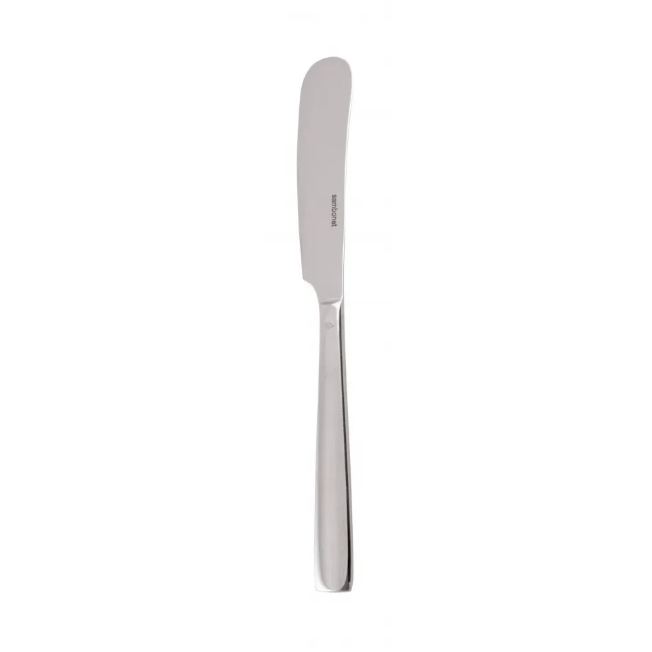 Flat Butter Knife Solid Handle 7 7/8 In 18/10 Stainless Steel