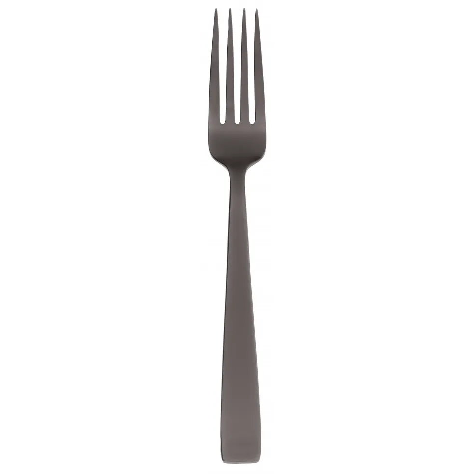 Flat Pvd Black Serving Fork 9 5/8 in 18/10 Stainless Steel Pvd Mirror (Special Order)