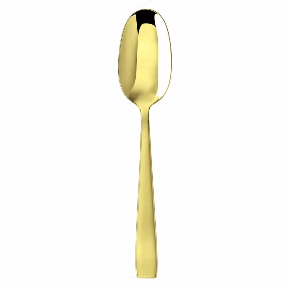 Flat Pvd Gold Tea/Coffee Spoon 5 7/16 in 18/10 Stainless Steel Pvd Mirror (Special Order)