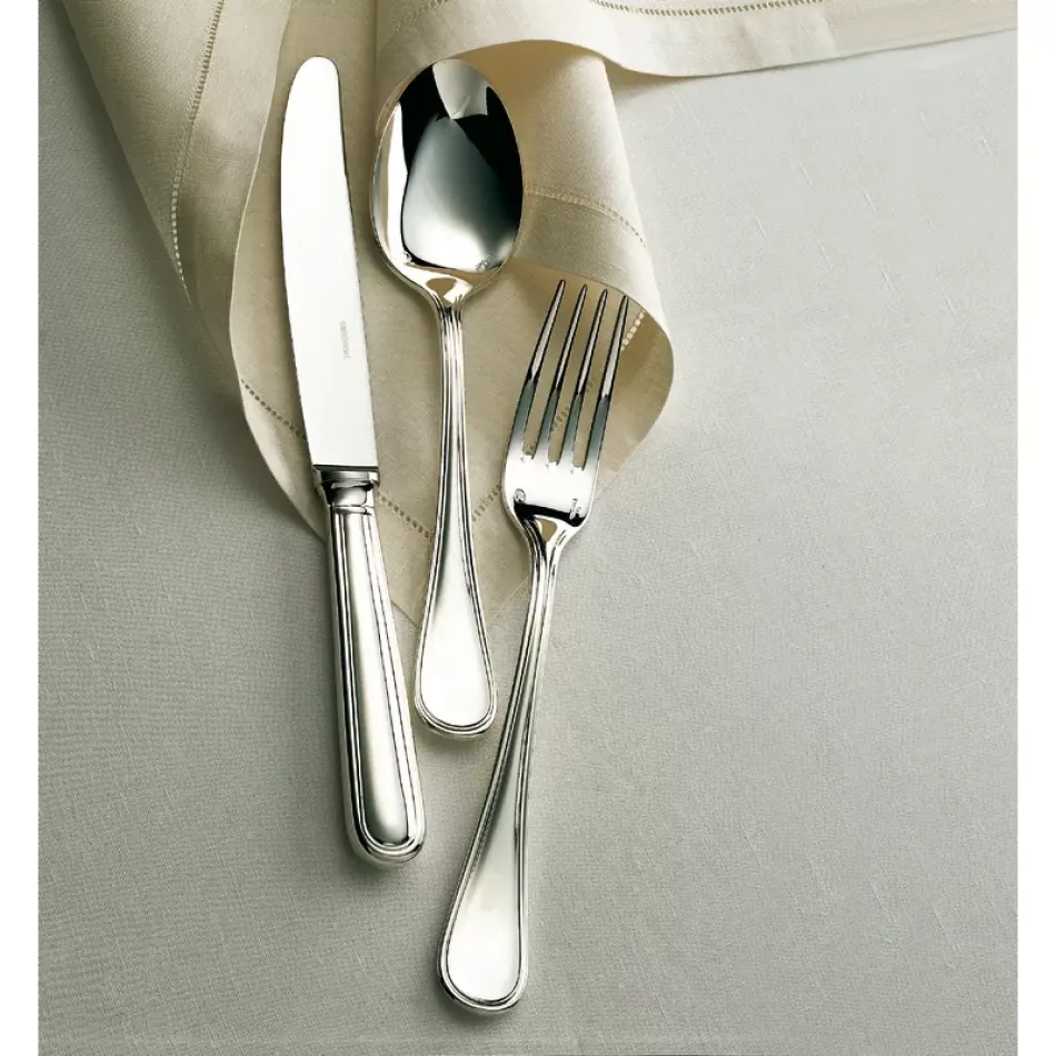 Contour Silverplated Serving Fork 8 3/4 In On 18/10 Stainless Steel