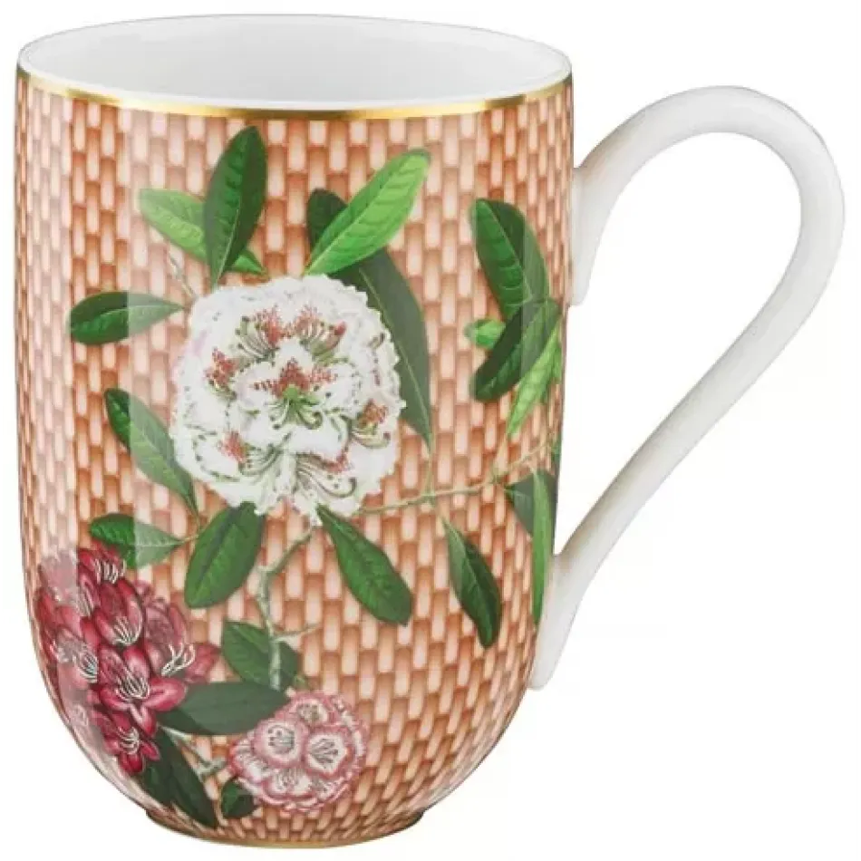 Tresor Fleuri Beige Rhododendron Mug 10 oz Gift Box