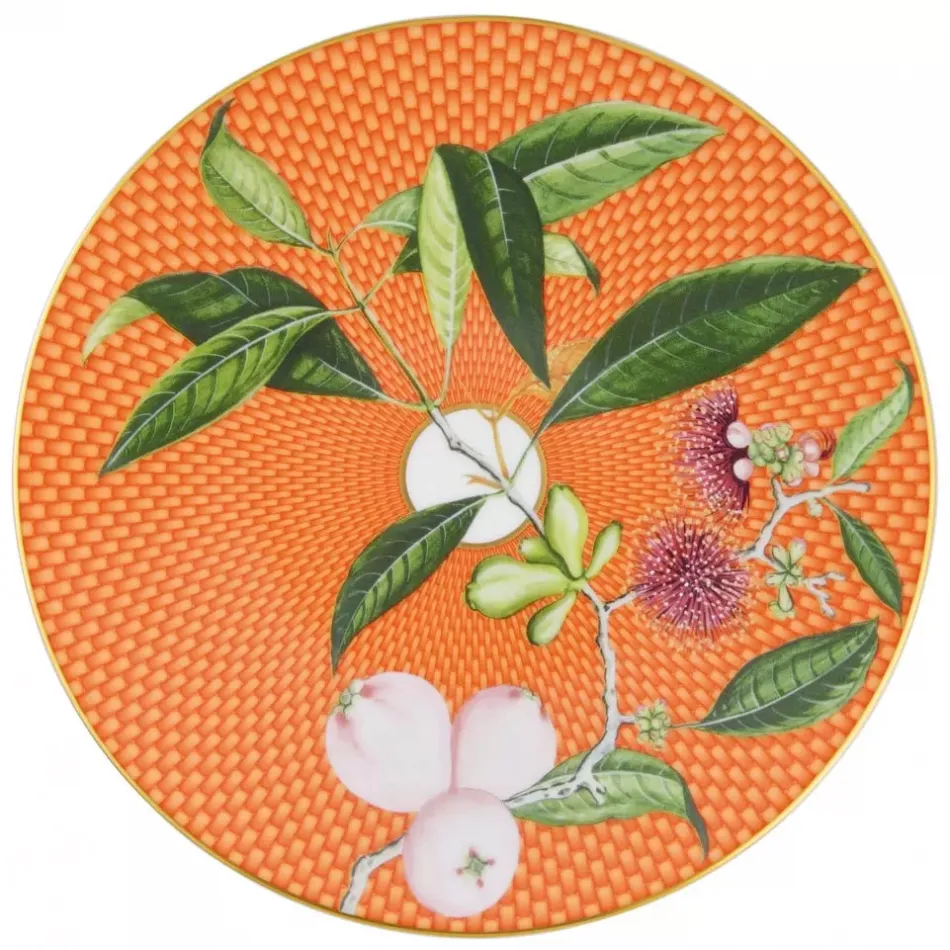 Tresor Fleuri Orange Pomme d'Eau Side dish 9.25 x 6.18 in