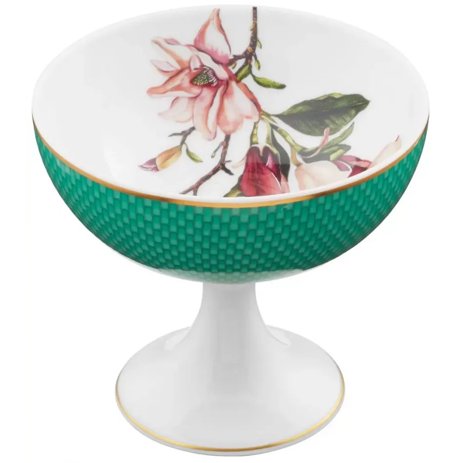 Tresor Fleuri Turquoise Magnolia Sundae Cup 4.65 in Gift Box