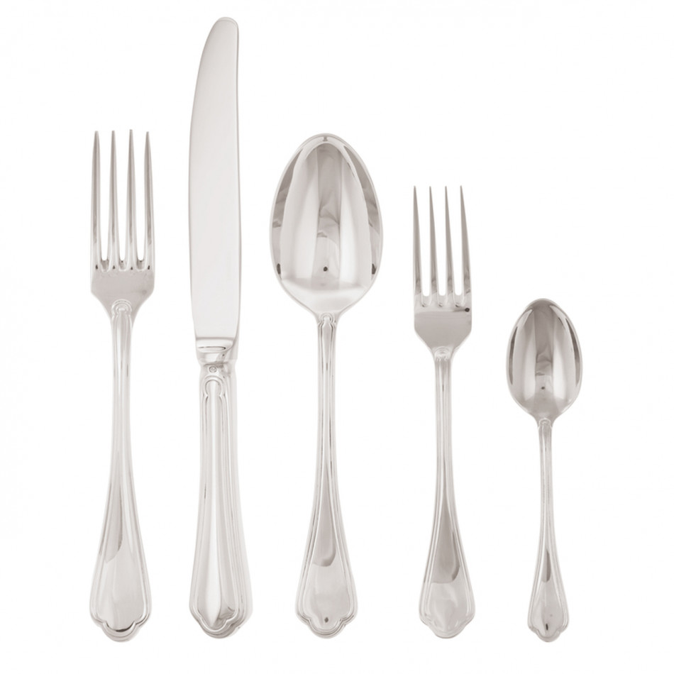 Filet Toiras Silverplated Table Spoon 8 1/4 In On 18/10 Stainless Steel