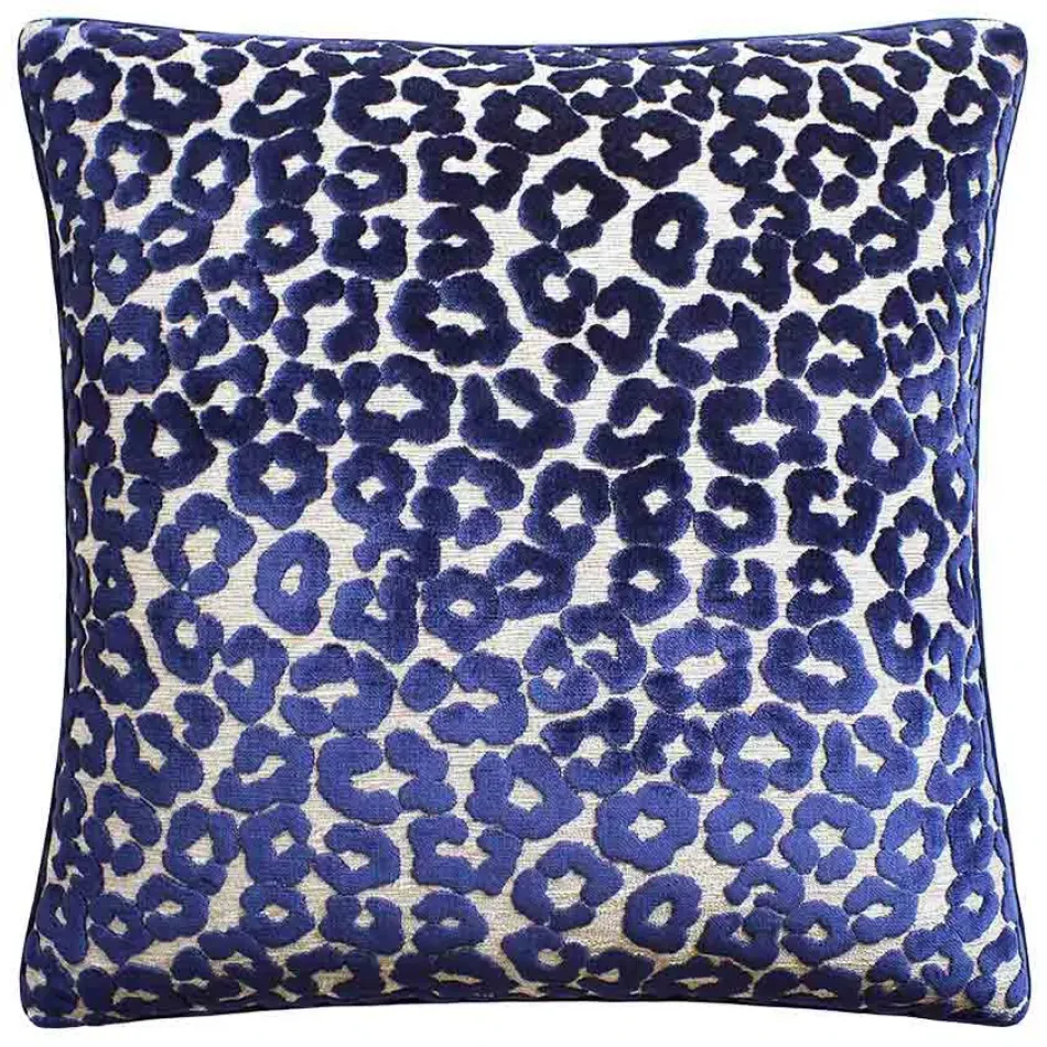 Wild Cat Navy Pillow