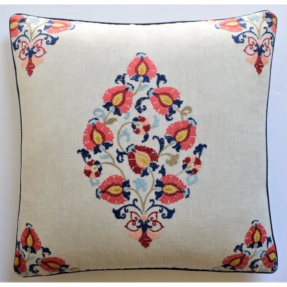 Wooton Red Blue 22 x 22 in Pillow