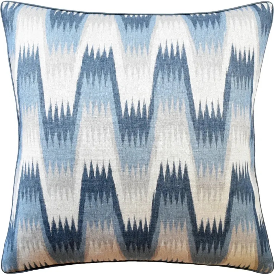 Stockholm Chevron Slate Blue Pillow