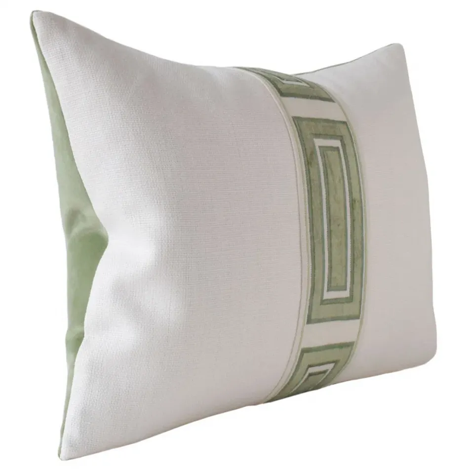 Giorgio Linen Ingot Tape Greenery Pillow