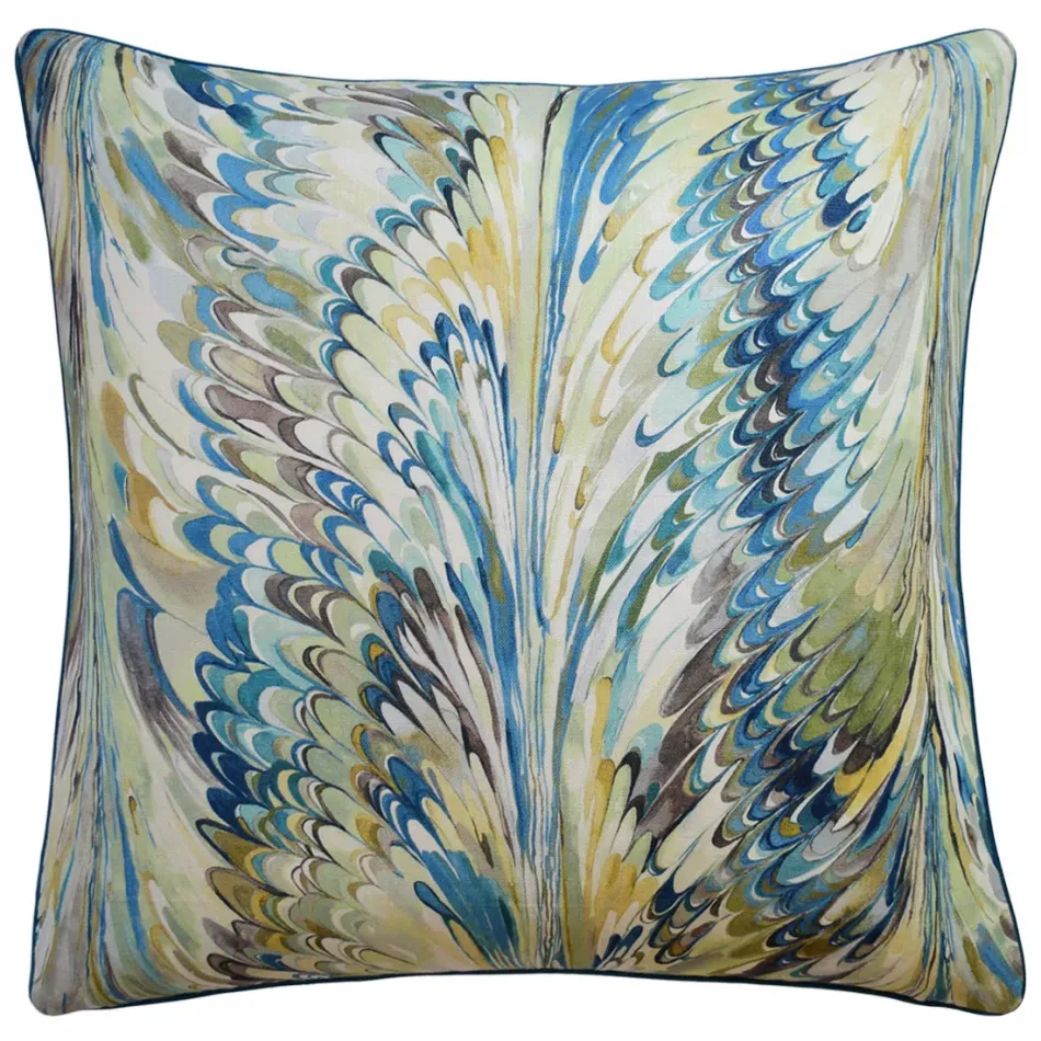 Taplow Peacock Gold 22 x 22 in Pillow