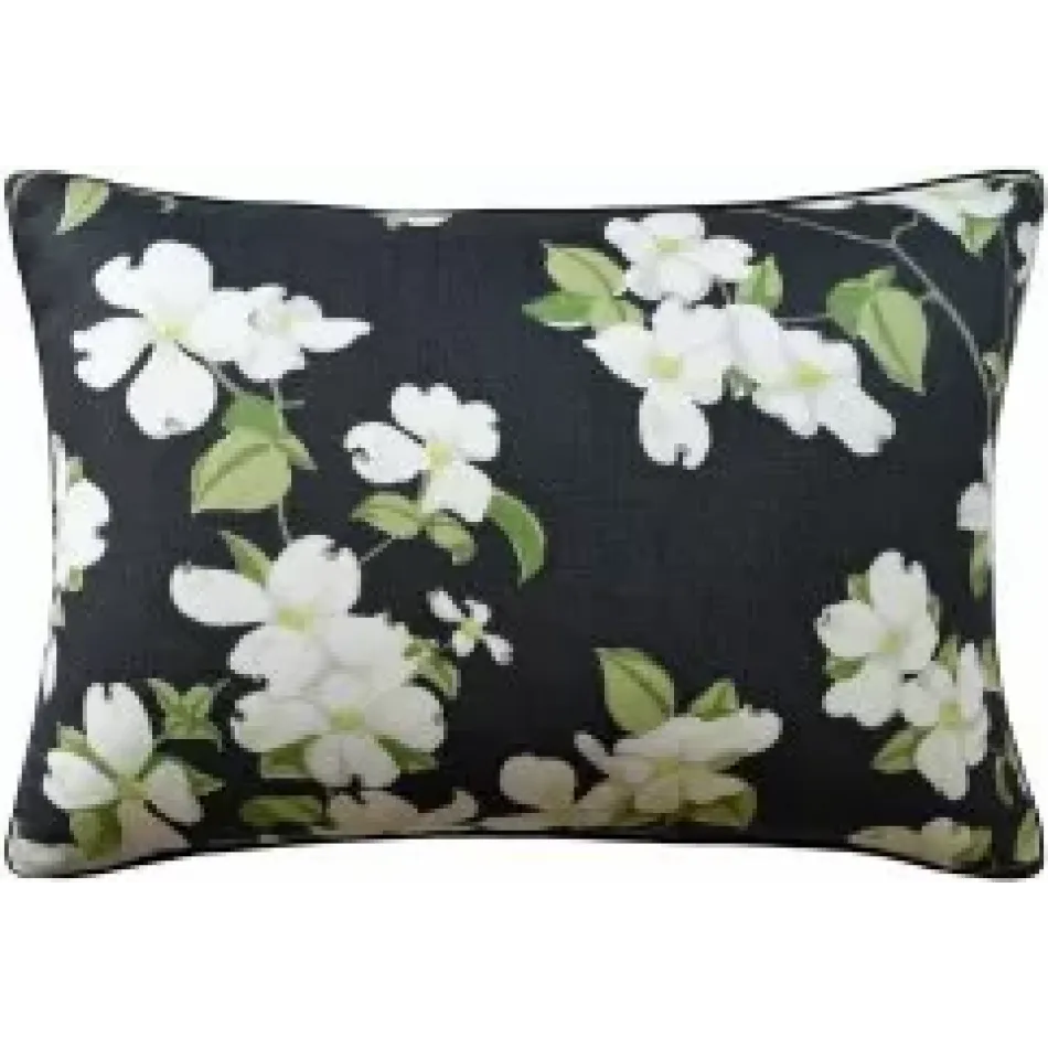 Blooming Branch Black 14 x 20 in Pillow