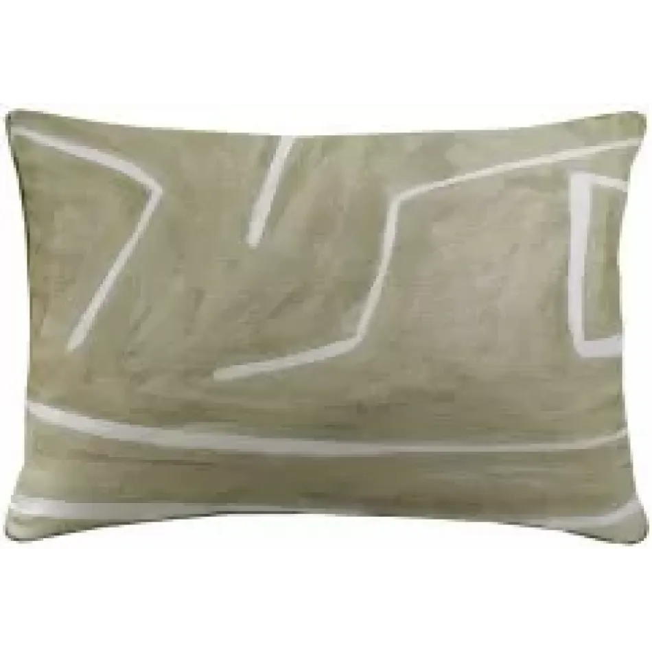 Graffito Beige Ivory 14 x 20 in Pillow