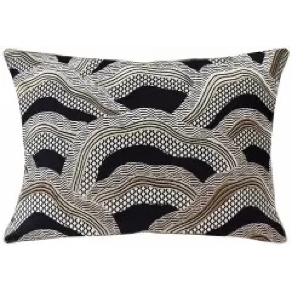 Lez Riziere Black Gold 14 x 20 in Pillow